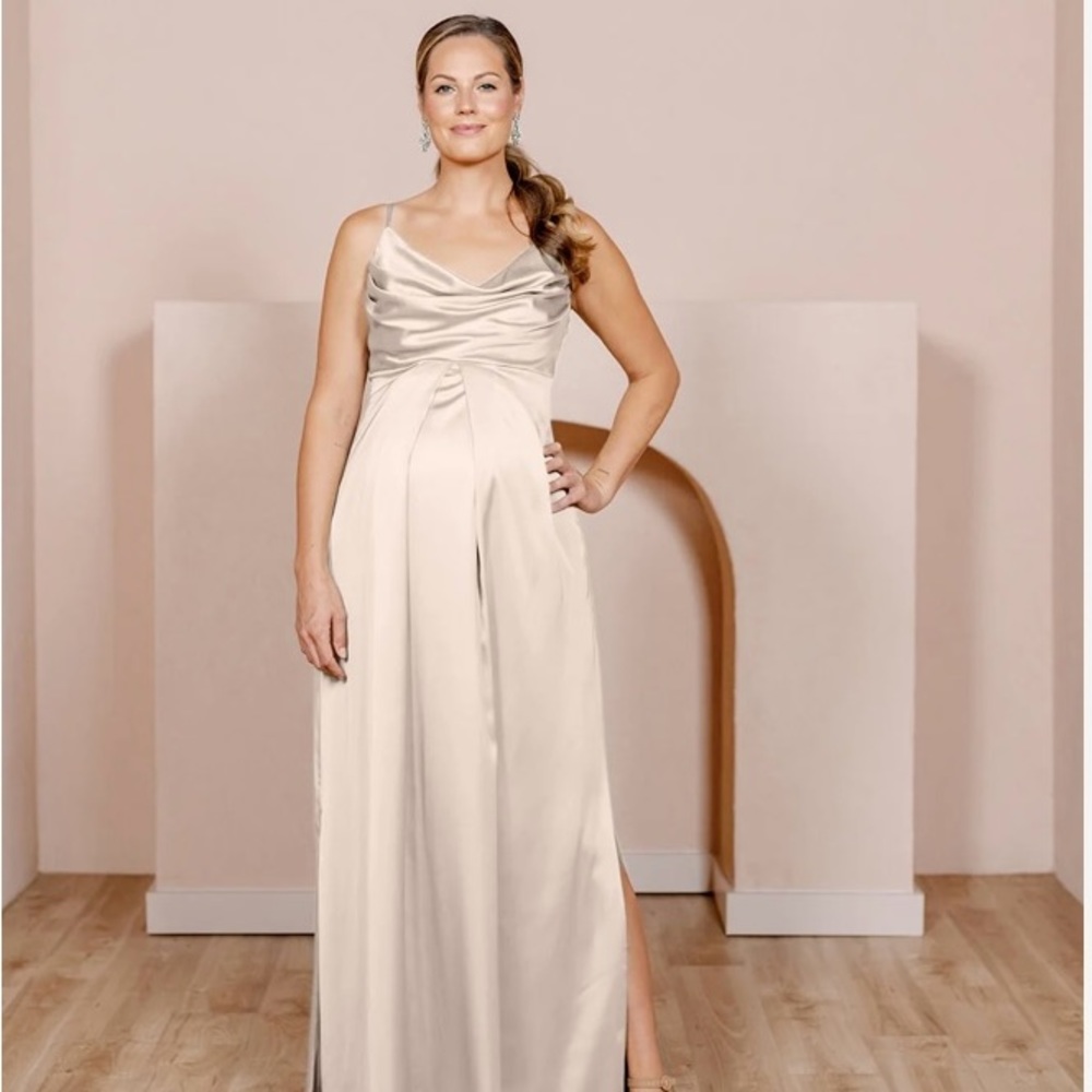 Revelry Maternity Skye Satin Dress